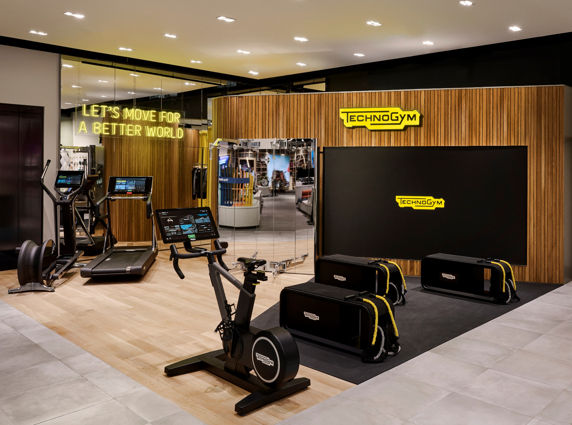 Technogym showroom — innovations ready for the day